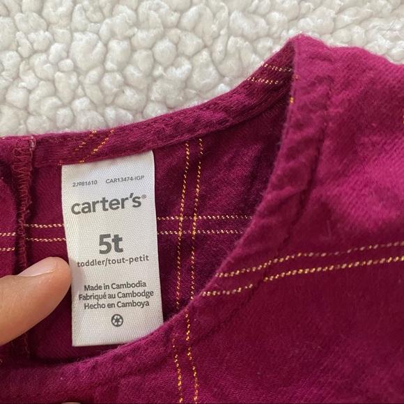 🥰5/$20🥰GUC Girl’s Lot Size 5, Carter’s Top, Tangerine Skirt in Black - Picture 3 of 8